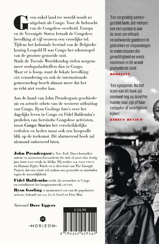 Achterkant van Congo Stories