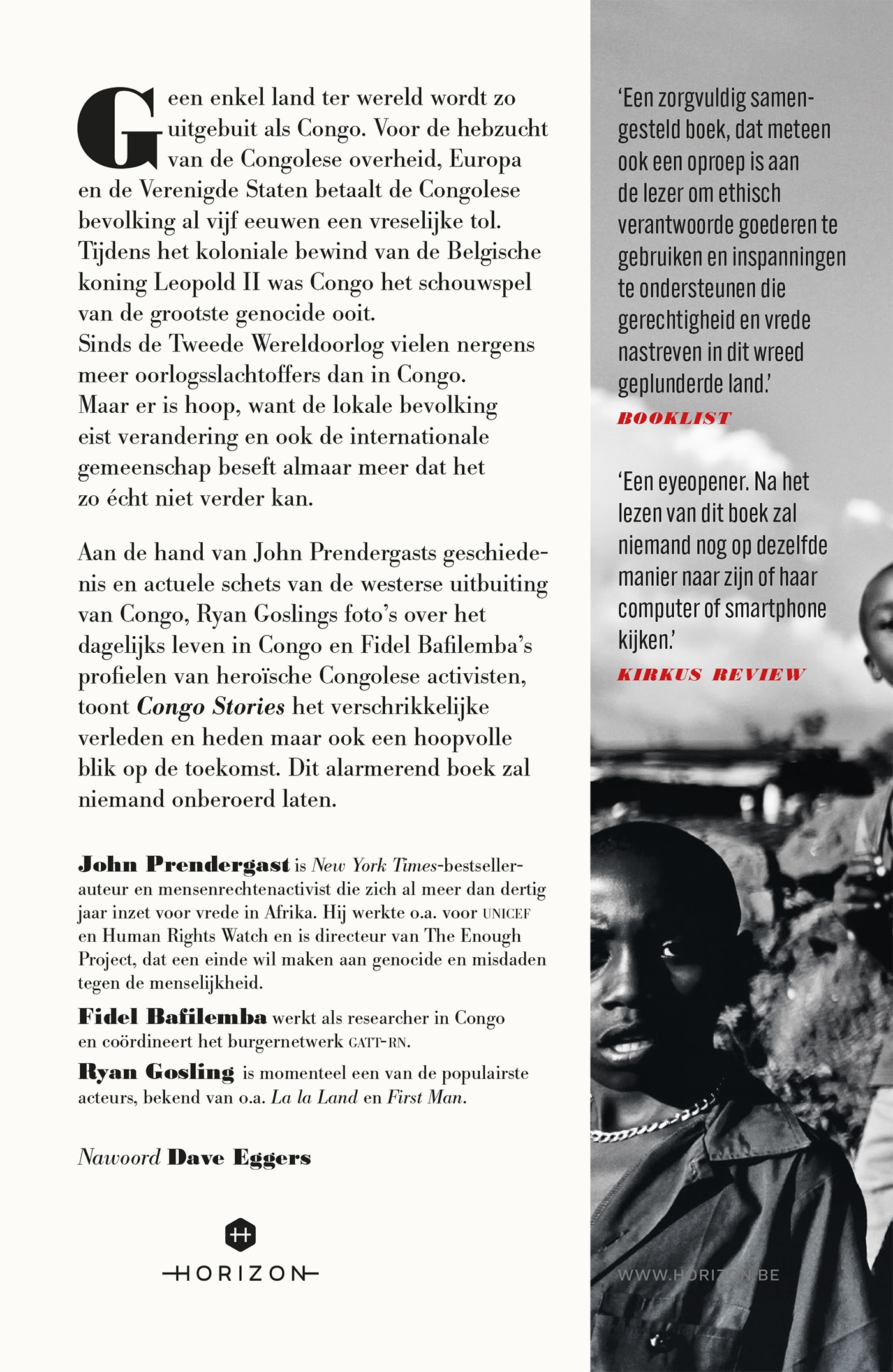 Achterkant van Congo Stories