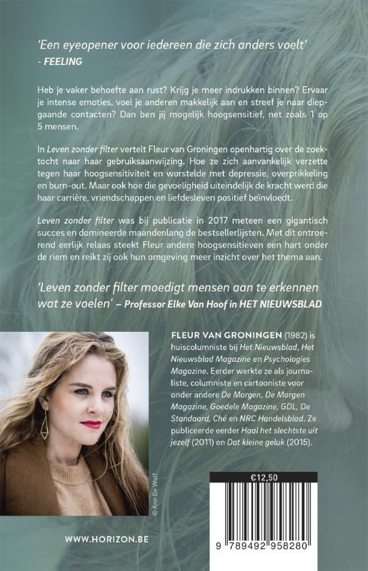 Achterkant van Leven zonder filter