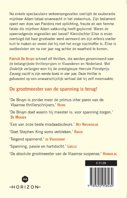 Achterkant van Eeuwig nacht