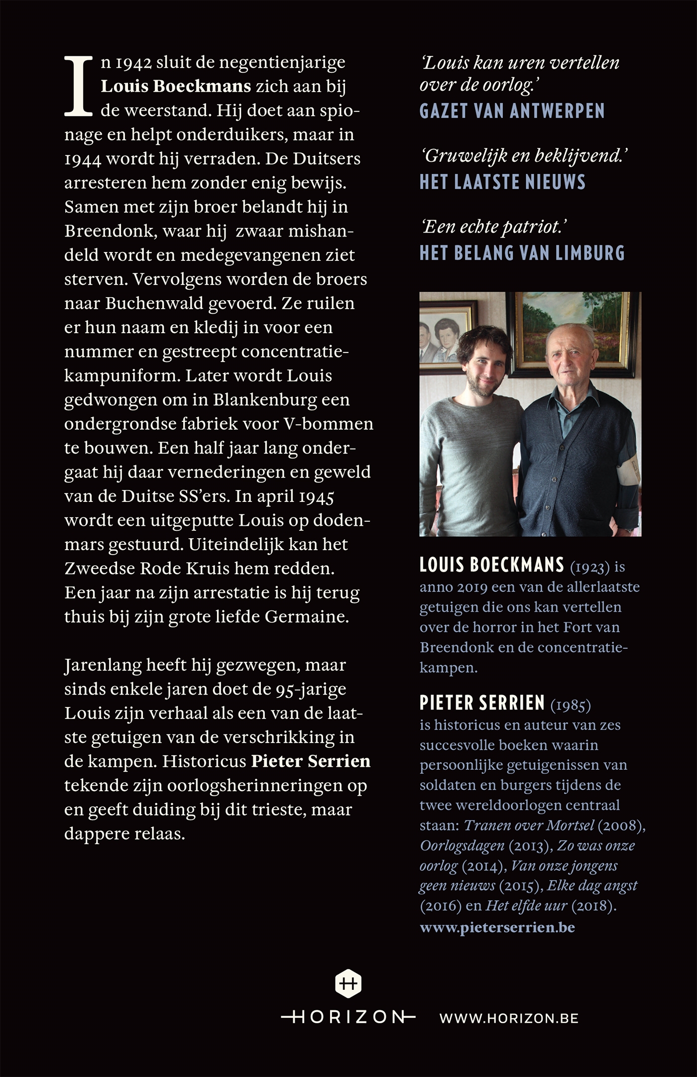 Achterkant van De laatste getuige