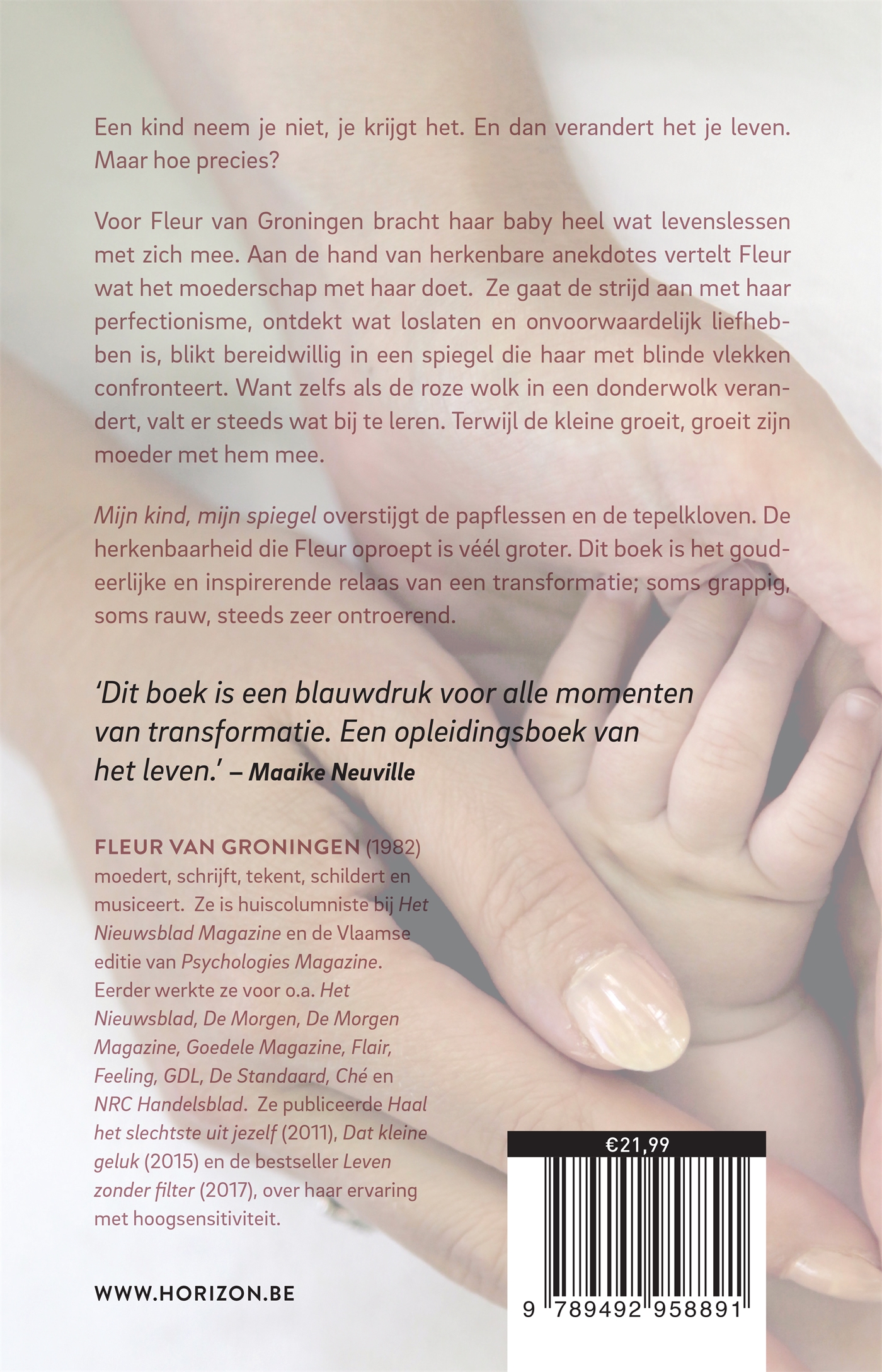 Achterkant van Mijn kind, mijn spiegel