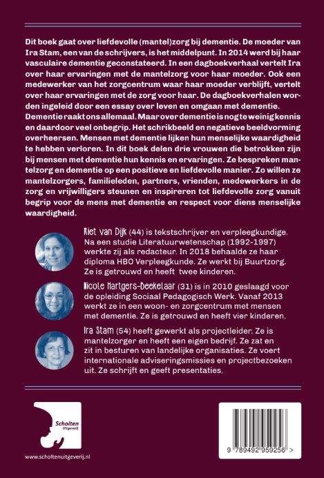 Achterkant van Blijf niet te lang weg