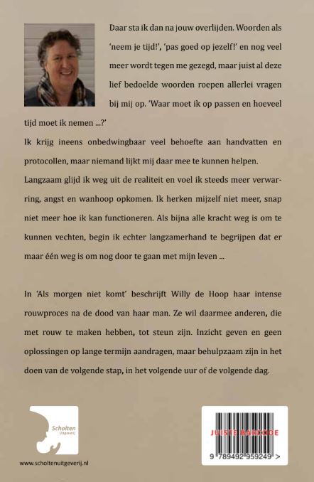 Achterkant van Als morgen niet komt