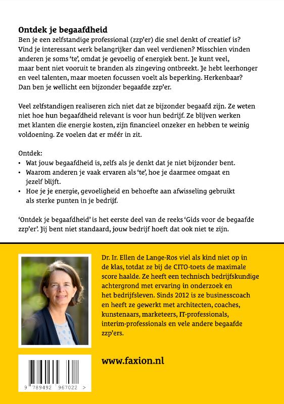 Achterkant van Ontdek je begaafdheid