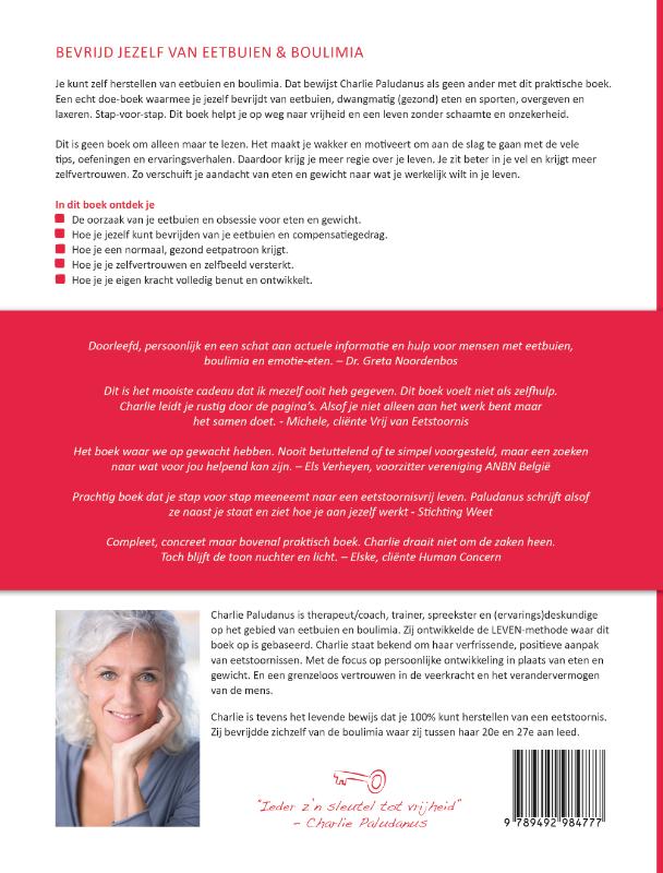 Achterkant van Bevrijd jezelf van eetbuien & boulimia