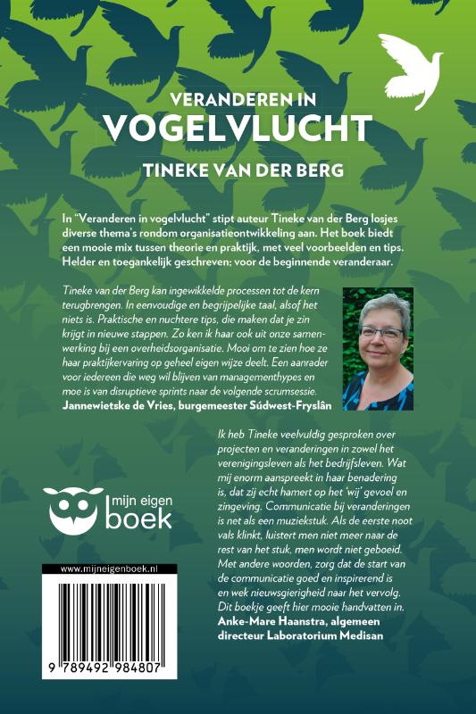 Achterkant van Veranderen in vogelvlucht