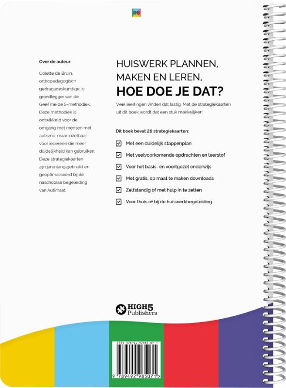 Achterkant van Strategiekaarten huiswerk