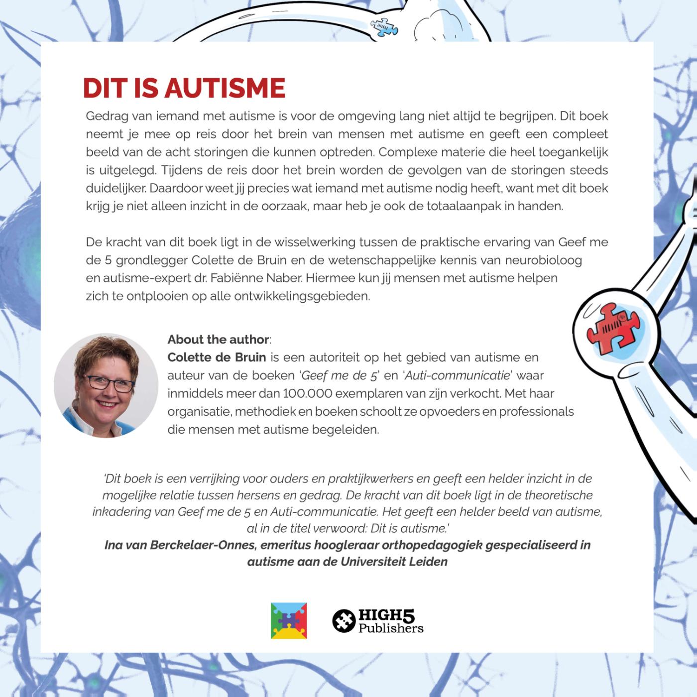 Achterkant van Dit is autisme