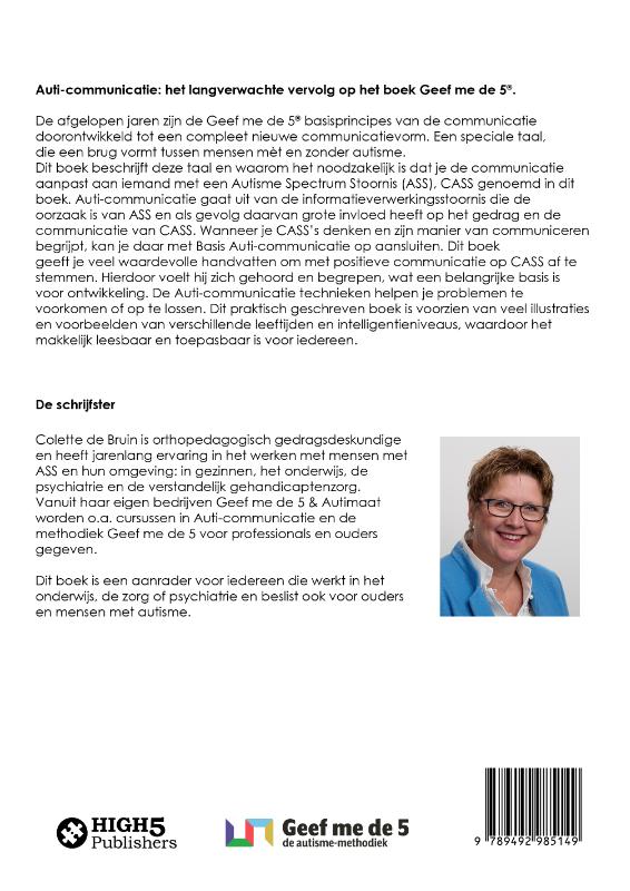 Achterkant van Auti-communicatie