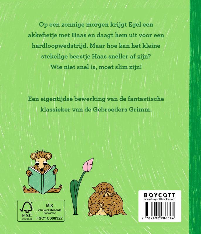 Achterkant van Haas & Egel