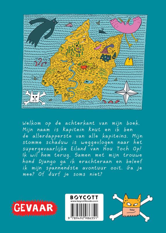 Achterkant van Kapitein Knut en de stomme schaduw