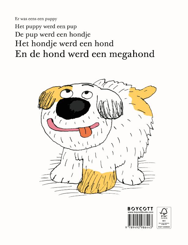 Achterkant van De avonturen van megahond Max