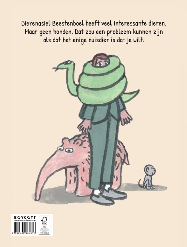 Achterkant van Ik wil een hond