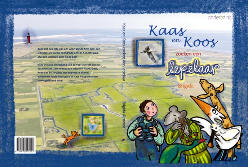 Achterkant van Kaas en Koos zoeken een lepelaar