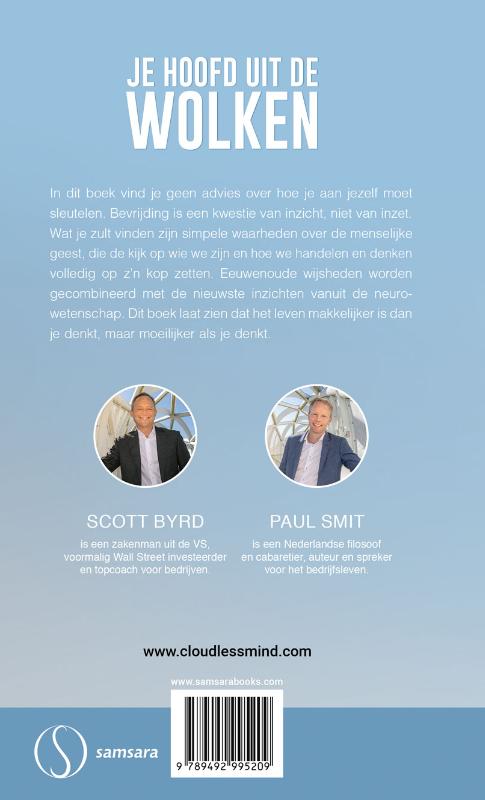 Achterkant van Je hoofd uit de wolken