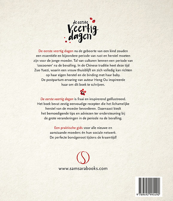 Achterkant van De eerste veertig dagen