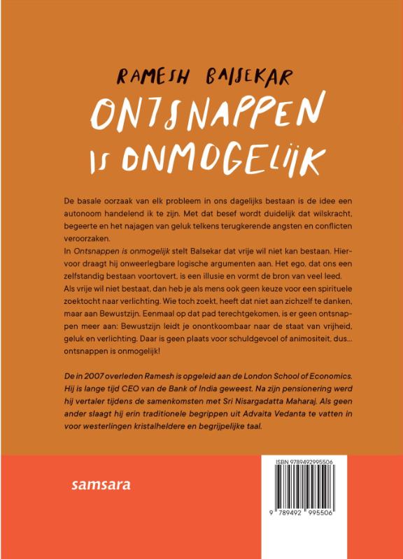 Achterkant van Ontsnappen is onmogelijk