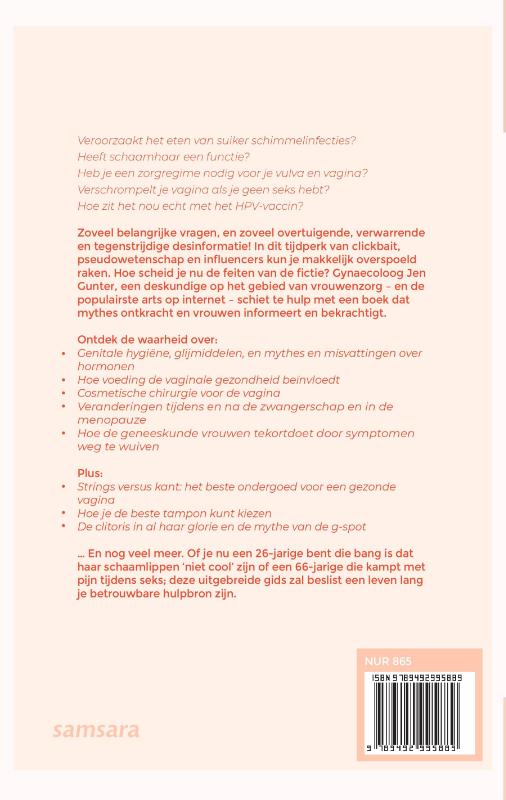 Achterkant van De vaginabijbel