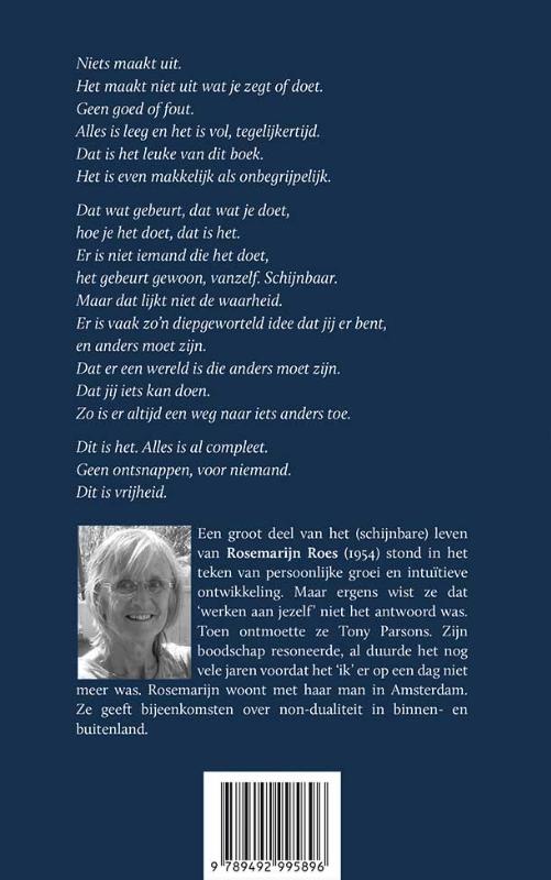 Achterkant van Wonderlijk vrij