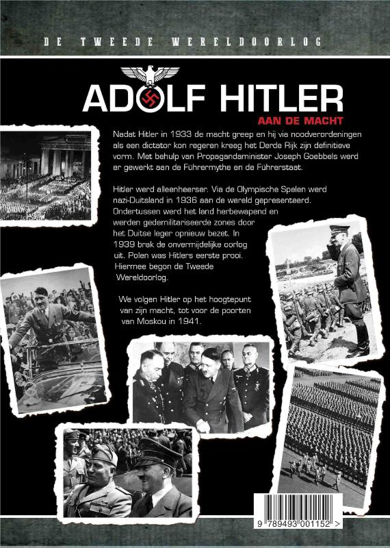 Achterkant van Adolf Hitler aan de macht
