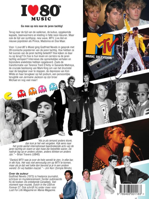 Achterkant van I Love 80's Music