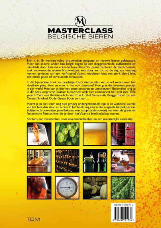 Achterkant van Masterclass Belgische bieren