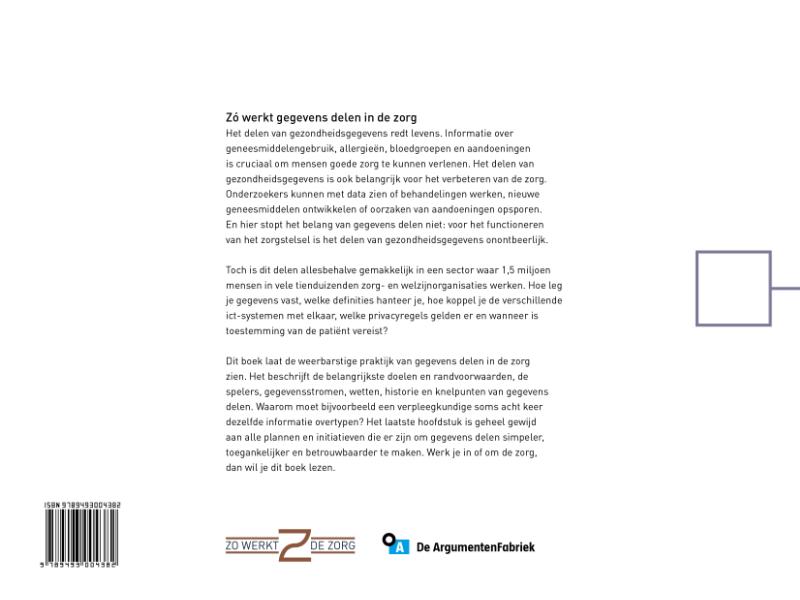 Achterkant van Zó werkt gegevens delen in de zorg
