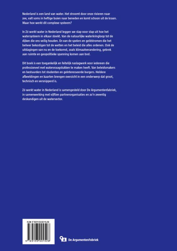 Achterkant van Zo werkt water in Nederland