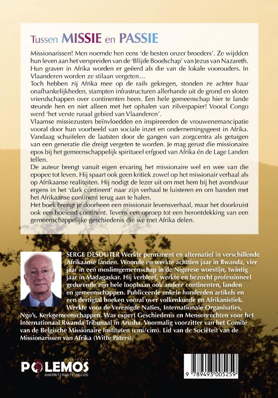 Achterkant van Tussen missie en passie