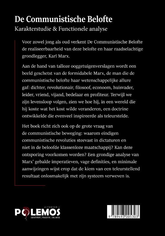 Achterkant van De communistische belofte