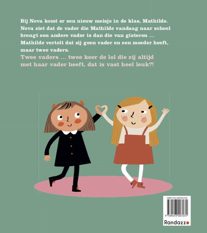 Achterkant van Het meisje met twee vaders
