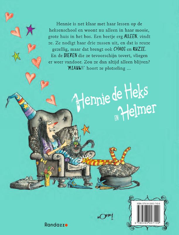 Achterkant van Hennie de Heks en Helmer