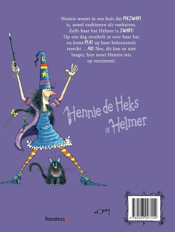 Achterkant van Hennie de Heks