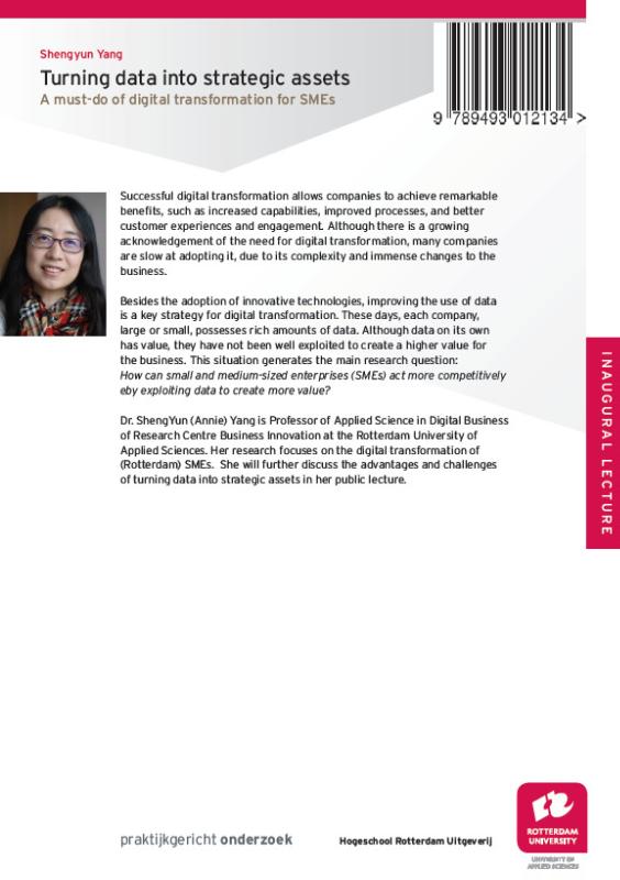 Achterkant van Turning Data into Strategic Assets