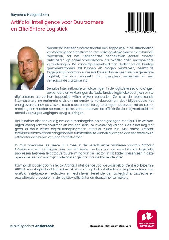 Achterkant van Artificial Intelligence voor Duurzamere en Efficiëntere Logistiek