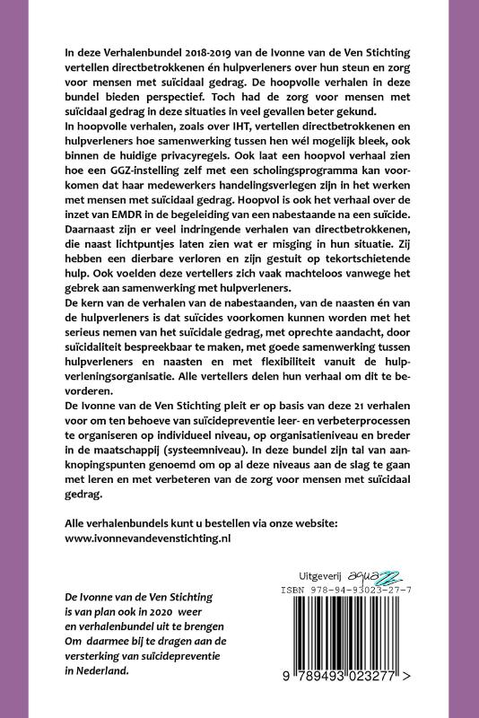 Achterkant van Hoopvolle aanpakken, indringende verhalen