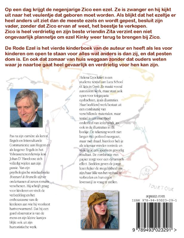 Achterkant van De rode ezel