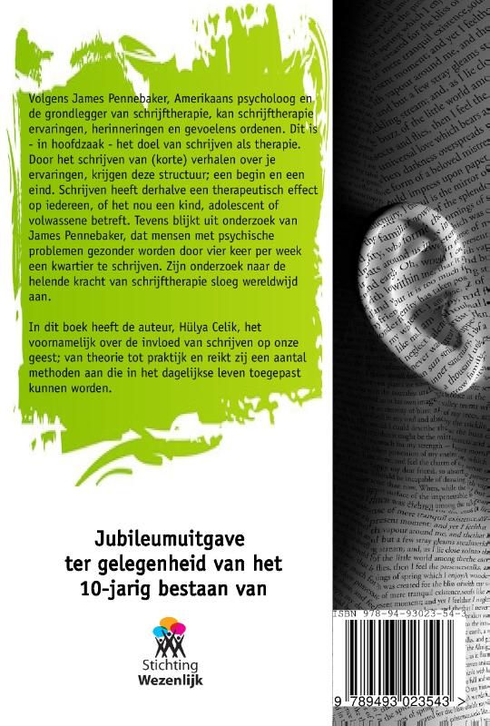 Achterkant van Schrijven als therapie
