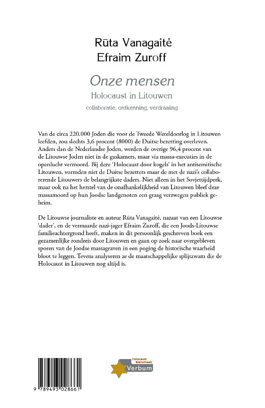 Achterkant van Onze mensen