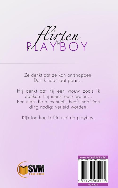 Achterkant van Flirten met de playboy