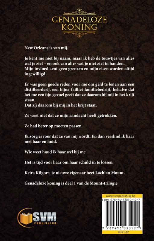 Achterkant van Meedogenloze koning