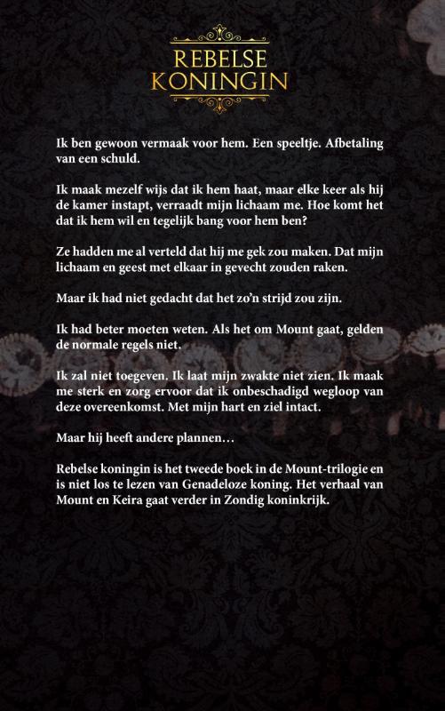 Achterkant van Rebelse Koningin