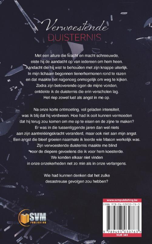 Achterkant van Verwoestende duisternis