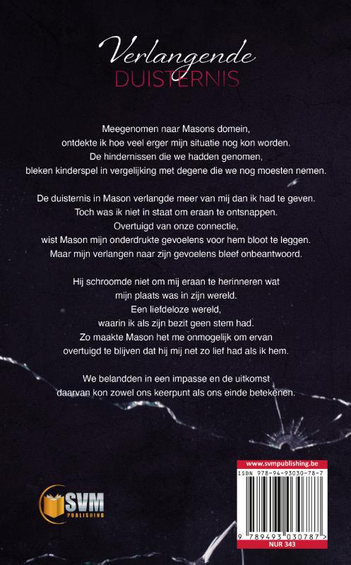 Achterkant van Verlangende Duisternis