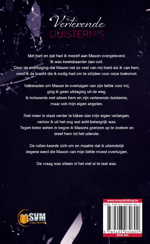 Achterkant van Verterende duisternis