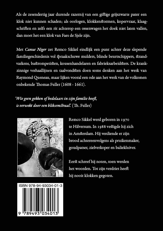 Achterkant van Canus Niger