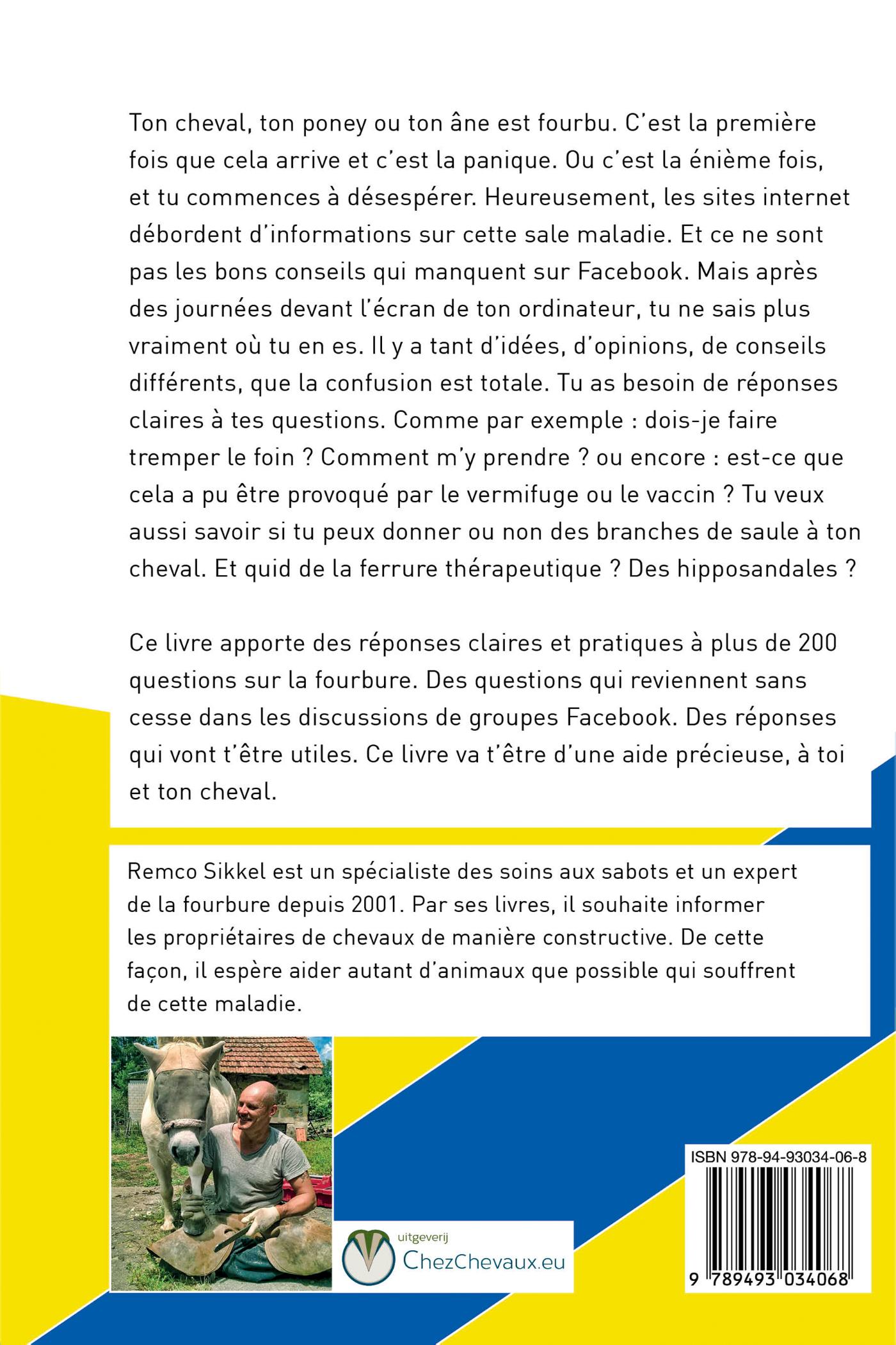 Achterkant van La fourbure en questions