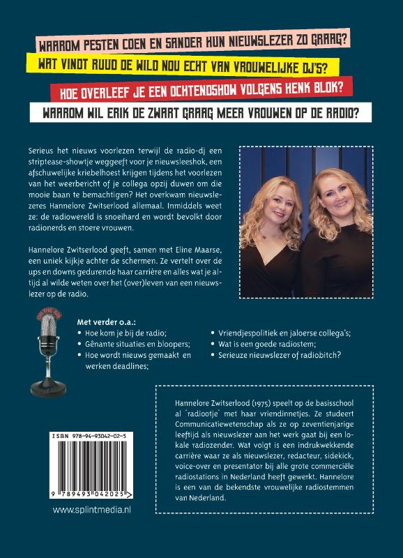 Achterkant van GOED NIEUWS! Met Hannelore Zwitserlood
