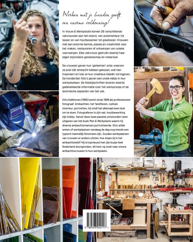 Achterkant van Vrouw & Werkplaats